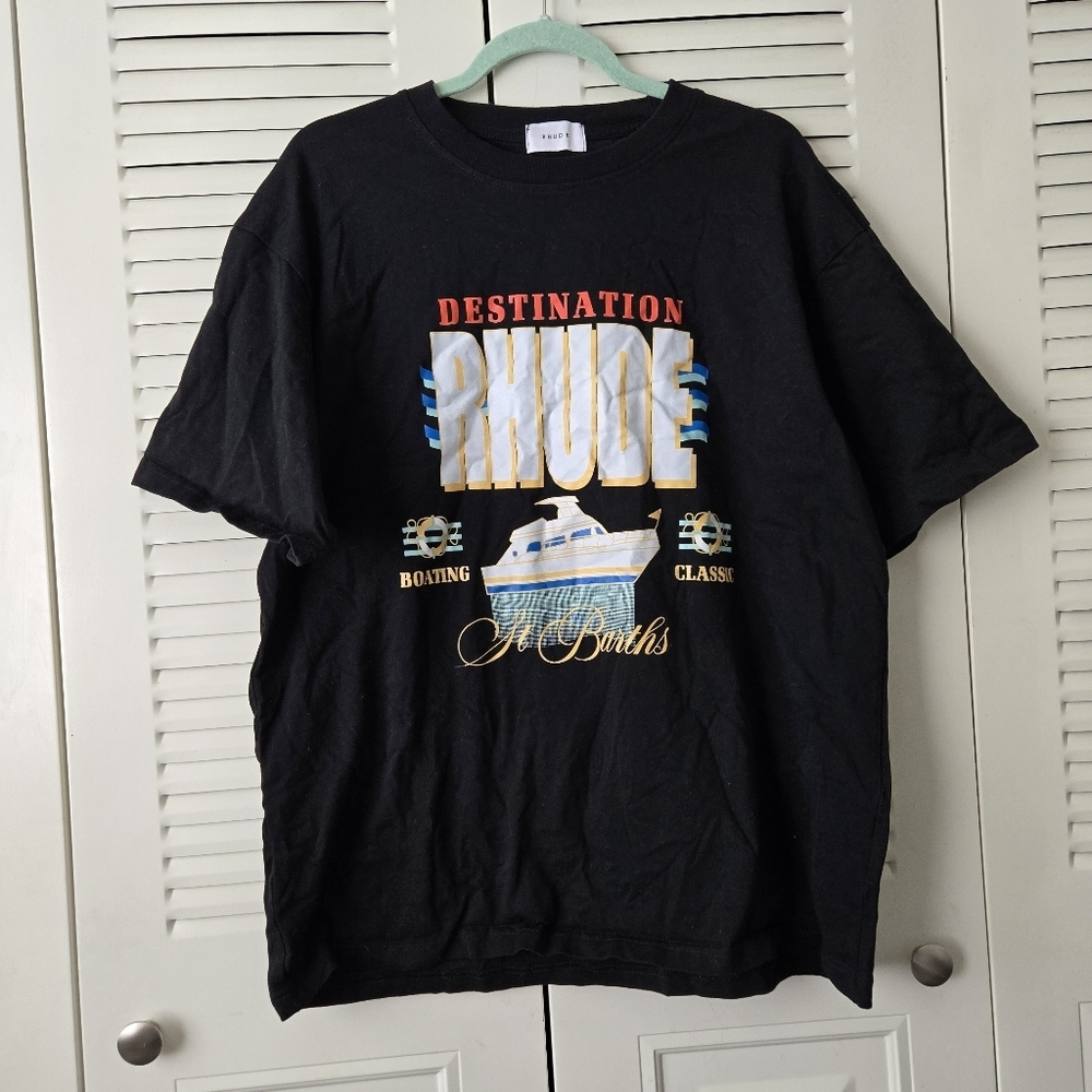 Rhude Men's Shirt St Barths Print Size XL #195